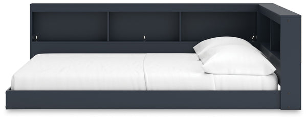Simmenfort - Navy Blue - Full Bookcase Storage Bed