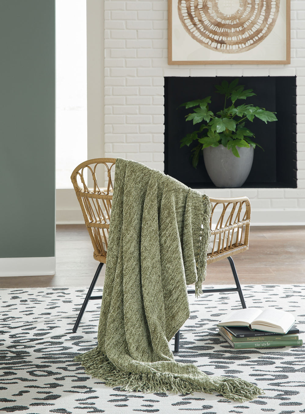 Tamish - Green - Throw
