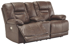 Big and bold, this power reclining loveseat with console and Easy Viewâ„¢ power adjustable headrests delivers comfort at the touch of a button. Easily position the recliner, its headrest and the lumbar support to your liking for maximum comfort. Plus, wit