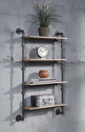 Add a touch of farmhouse industrial with theBrantleypipe wall shelf. Ideal for any room in the home. Great for exhibiting wall decor and as a stylish storage display. Providing spacious storage and decor to keep your home or office clean while adding an i