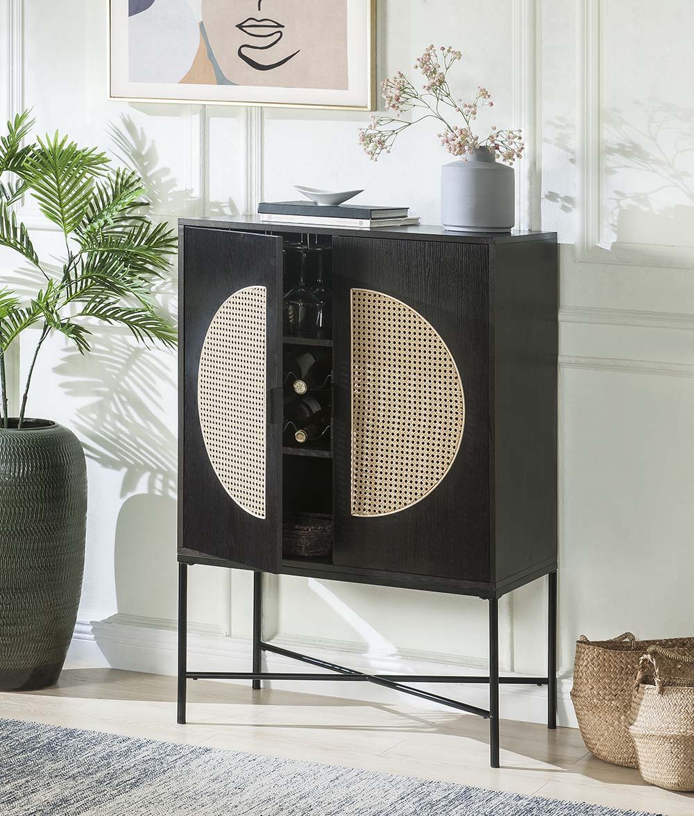 Colson - Wine Cabinet - Black - 32-"