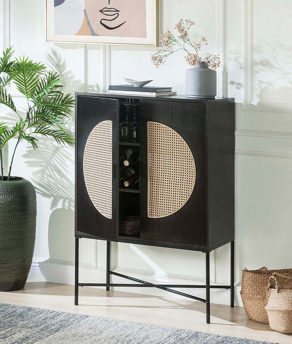 Colson - Wine Cabinet - Black - 32-"