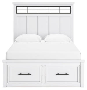  classic white finish and black pulls exude a comfortably cozy vibe i
