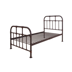With Industrial and vintage style the Nicipolis bed collection features sandy gray metal open frame, complemented by pipe castings with dark bronze hand brush accent. This collection will be a good choice for whom is seeking for a simple style bedroom<br/