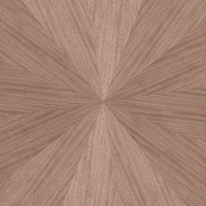  rich wood tones of the table complement its modern aesthetic