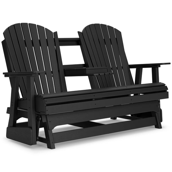Hyland Wave - Black - Glider Loveseat