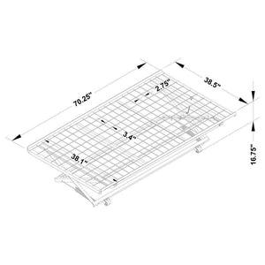  this trundle bed easily rolls out and pops up to create a comfortable twin sleeping arrangement.