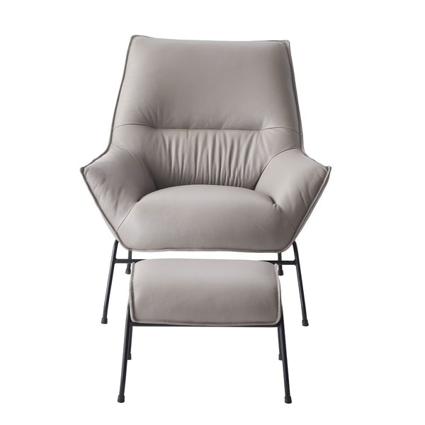 Jabel - Accent Chair & Ottoman - Khaki