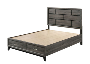 With weathered gray finish, the Valdemar collection combines the idea of brick elements to bring loft style into your bedroom. The horizontal line design throughout the group will bring you a relaxing but not monotonous environment in your bedroom. It has