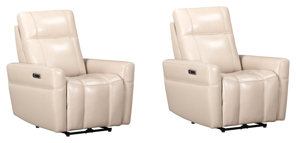 Discover Bradford, a comfortable zero-gravity power recliner with an adjustable headrest. Its stylish top-grain leather, double-piped seams on the arms, and single-piped seams on the footrest give this recliner an upscale look. With USB and USB-C ports on