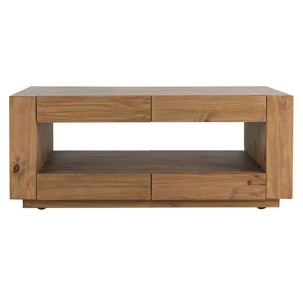 Harlan - Coffee Table - Brown Finish