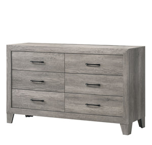  contemporary charm with its light wood grain finish