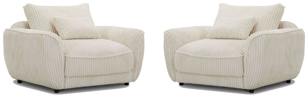 With its low-seated frame and oversized cushion contours, this chair is designed to create a relaxed and inviting feel. The chair is generously scaled for sumptuous comfort and exquisitely tailored and upholstered in and ultra-plush wide corded velvet and
