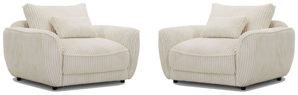 With its low-seated frame and oversized cushion contours, this chair is designed to create a relaxed and inviting feel. The chair is generously scaled for sumptuous comfort and exquisitely tailored and upholstered in and ultra-plush wide corded velvet and