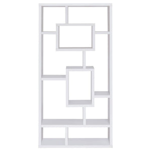 Corey - 71## 8-Shelf Bookshelf - White