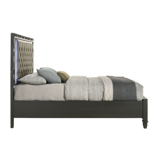 Radiance - 6/0 California King Bed With Storage Only - Black Pearl