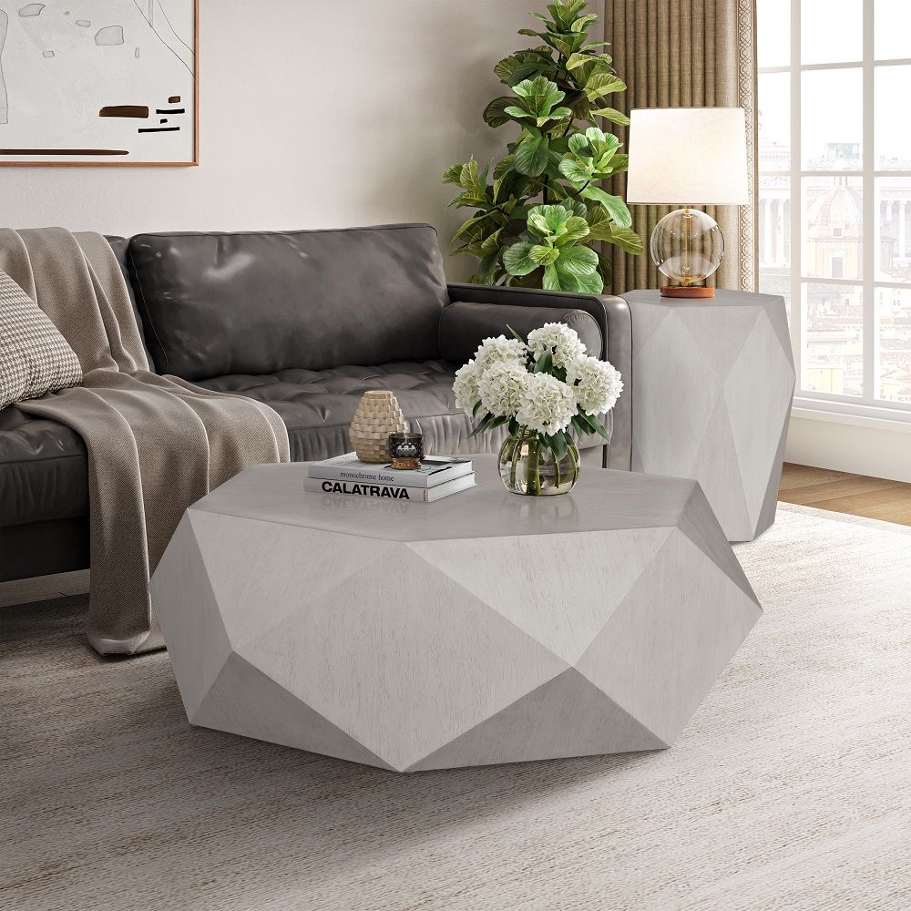 Hanniel - Coffee Table - White