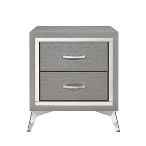  making it a perfect addition to any modern bedroom. This nightstand is carefully crafted from manufactured woods and eco-friendly decorative laminate