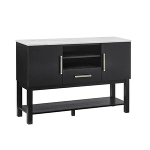 This sleek and modern storage solution is designed to elevate your living space with a perfect blend of functionality and style. Its elegant dark finish exudes sophistication, while the spacious interior offers a variety of storage options, including mult