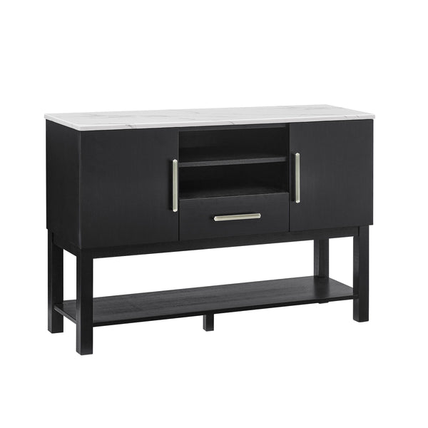This sleek and modern storage solution is designed to elevate your living space with a perfect blend of functionality and style. Its elegant dark finish exudes sophistication, while the spacious interior offers a variety of storage options, including mult