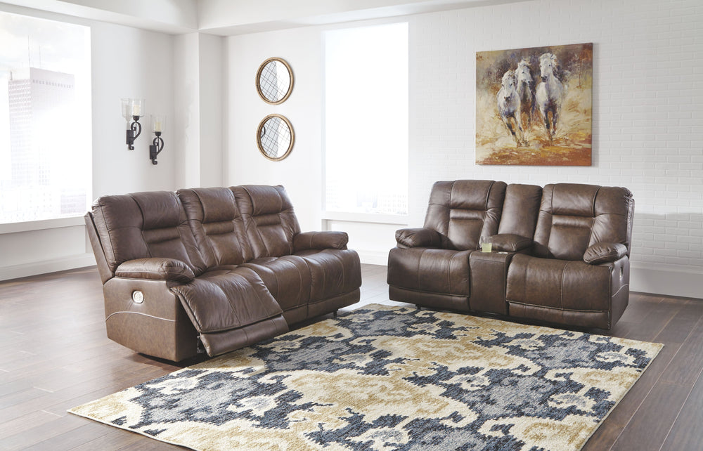 This set with Easy Viewâ„¢ power adjustable headrests delivers comfort at the touch of a button. Easily position the recliner, its headrest and lumbar support to your liking for maximum comfort. Plus, with the convenient USB charging ports, cell phones or