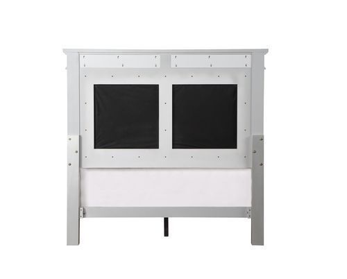 Varian - Full Bed - Gray Velvet