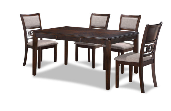 Gia - 5 Piece Dining Set (Table & 4 Chairs) - Cherry