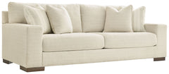 Classic comfort gets a mod twist with this sofa. Its minimalistic approach and structured silhouette bring a clean-lined design element to your living room. Sink into the positively plush cushions while relaxing solo, or curl up with a glass of wine while