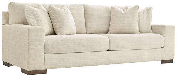 Classic comfort gets a mod twist with this sofa. Its minimalistic approach and structured silhouette bring a clean-lined design element to your living room. Sink into the positively plush cushions while relaxing solo, or curl up with a glass of wine while