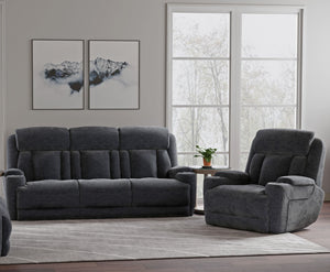 Comfort meets innovation in this inspired Power Sofa, Loveseat & Recliner. The perfect choice for creating a relaxing environment, this stylish model features a smooth motorized reclining motion at just the touch of a button. Integrated beverage holders i