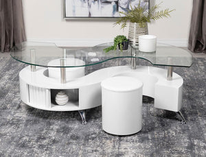  upholstered in faux leather for added comfort. A sliding door on both sides provides convenient sto