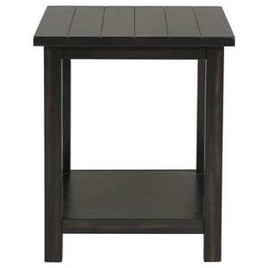 Payne - Wood End Table With Shelf - Java