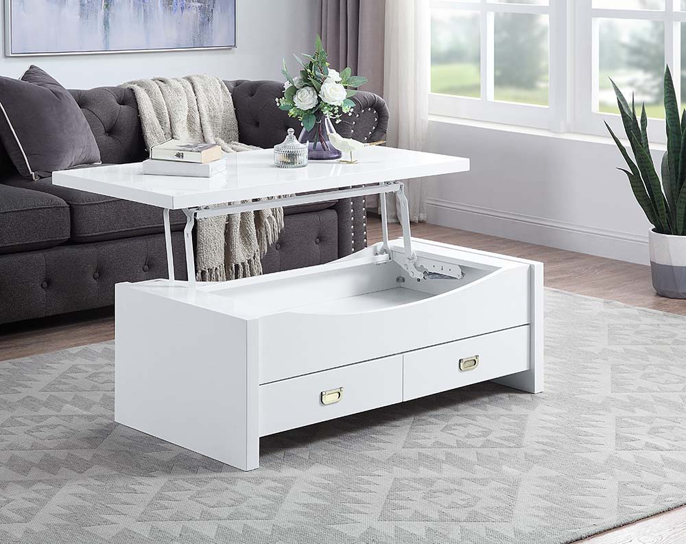 Ramiel - Coffee Table - White - 45-"