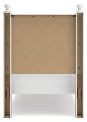 Mollviney - White - Twin Panel Bed