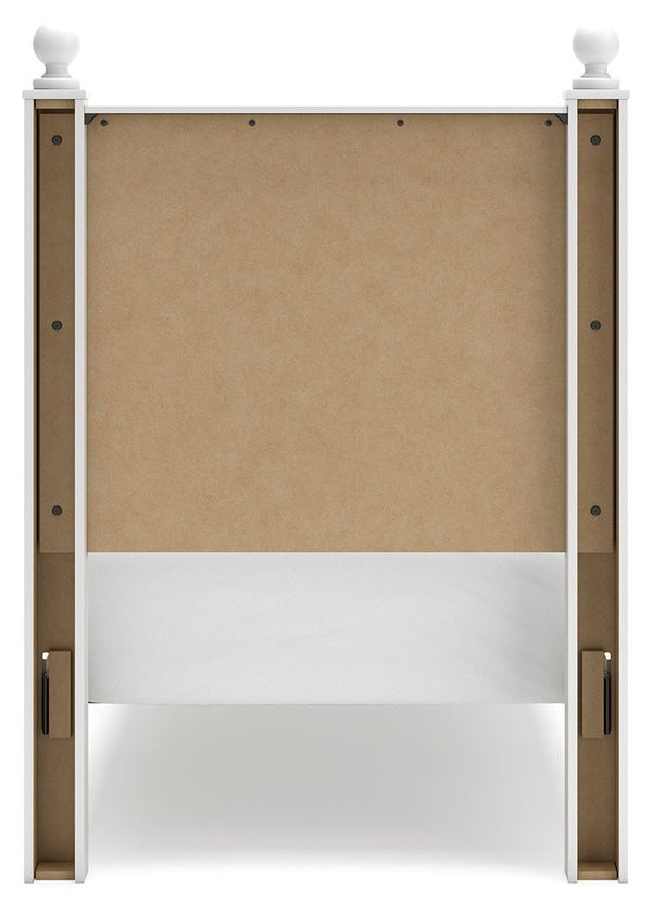 Mollviney - White - Twin Panel Bed