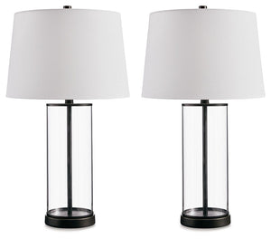 With its linear design and transparent glass, this table lamp makes it perfectly clear that less is more. And with a built-in USB-C charging, this lamp illuminates your space with a techno-cool vibe.<br><br><b>Additional Dimensions</b><br><ul><li>Base: 0-