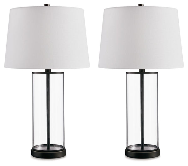 With its linear design and transparent glass, this table lamp makes it perfectly clear that less is more. And with a built-in USB-C charging, this lamp illuminates your space with a techno-cool vibe.<br><br><b>Additional Dimensions</b><br><ul><li>Base: 0-
