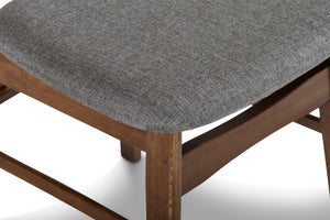 Morocco - Dining Chair With Seat Cushion (Set of 2) - Dark Gray