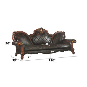 Picardy - Sofa - Vintage Cherry Oak & PU - 50"