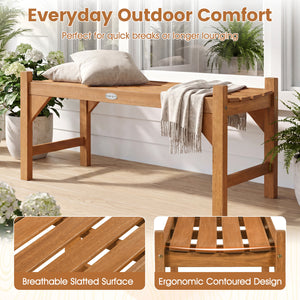 Made of solid hardwood finished with teak oil<br>Provides high strength  a long service life  and natural beauty<br>Breathable slatted surface and ergonomic contoured design for great comfort<br>Features triangle blocks to add extra corner support<br>Desi