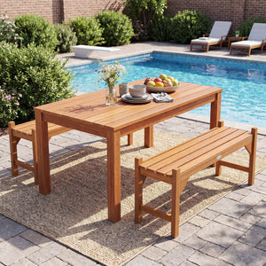 Made of solid hardwood finished with teak oil<br>Provides high strength  a long service life  and natural beauty<br>Breathable slatted surface and ergonomic contoured design for great comfort<br>Features triangle blocks to add extra corner support<br>Desi