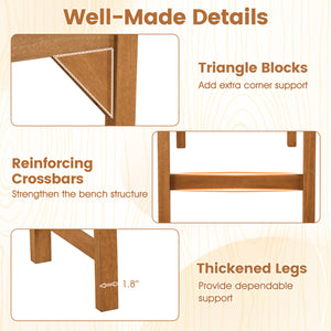 Made of solid hardwood finished with teak oil<br>Provides high strength  a long service life  and natural beauty<br>Breathable slatted surface and ergonomic contoured design for great comfort<br>Features triangle blocks to add extra corner support<br>Desi