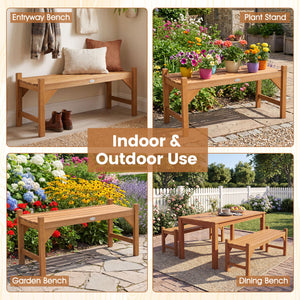 Made of solid hardwood finished with teak oil<br>Provides high strength  a long service life  and natural beauty<br>Breathable slatted surface and ergonomic contoured design for great comfort<br>Features triangle blocks to add extra corner support<br>Desi