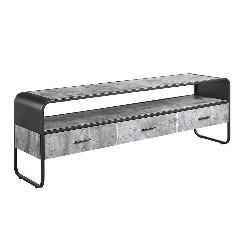 Raziela - TV Stand - Black - 60-"