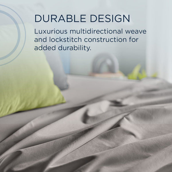 Linens - Tempur Luxe Egyptian Cotton Sheet Set - Cool Gray - King