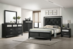 Lila - King Bed - Black