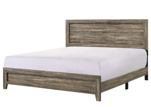 Millie - King 5 Piece Bedroom Set - Warm Gray
