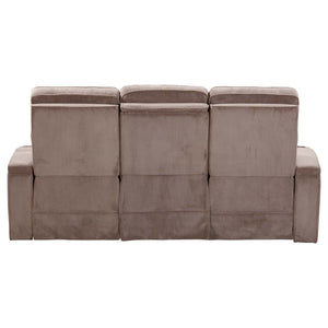 Equinox - Power Reclining Sofa Loveseat And Recliner - Mushroom