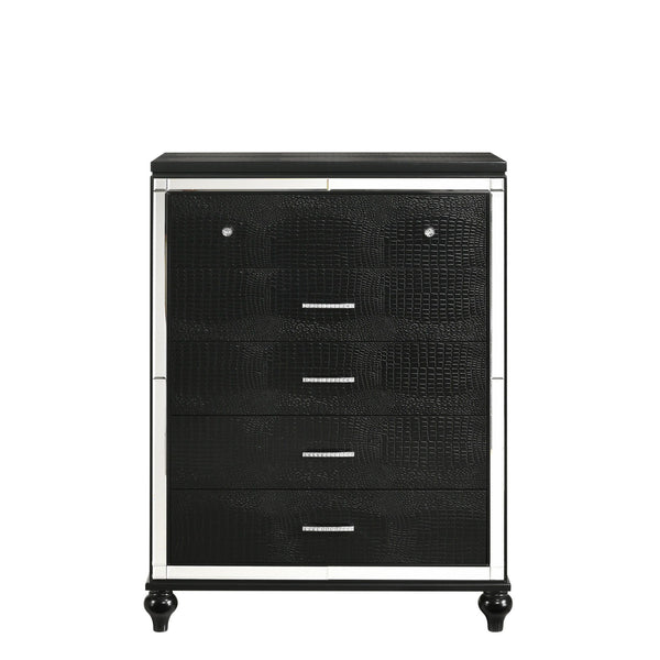  adorned with exquisite embossed inlays. Radiating with glitz and glam