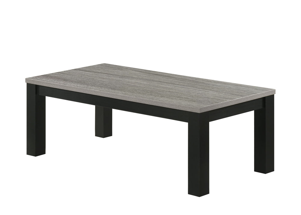 Enhance your living space with this contemporary cocktail table set, meticulously designed to infuse elegance into everyday living. The set features a robust coffee table and two matching end tables, each boasting a sleek, minimalistic design that seamles